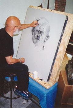 jim dine drawing on a stone